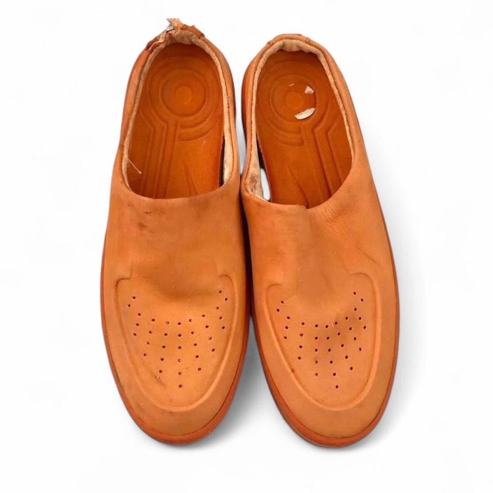 Nike Air Force 1 One Lover XX Orange Slip On Clogs Chunky Platform Lug Mules